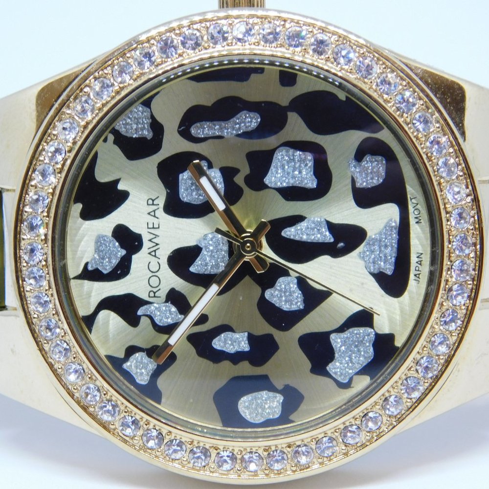 Rocawear RL0123 Two Tone Quartz Analog Women's Watch Sz. 6 1/4" New Battery - Picture 2 of 10